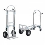 VEVOR 2-in-1 steekwagen Opvouwbaar 249/363 kg Laadvermogen Transportwagen Aluminiumlegering en koolstofstaal steekwagen ? Platformwagenwagen voor laad- en transporttaken binnen en buiten