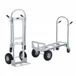 Stanley 2-in-1 Steekwagen en Transportkar - SXWTD-FT585 - Max. 137 KG - Opvouwbare Plateauwagen - Zwart/Geel