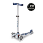 Micro - Mini Deluxe LED Flux Marine Blauw - Drie wiel Step voor Kinderen