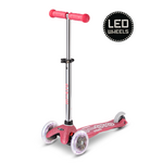 Micro - Mini Deluxe LED Glitter Paars - Drie wiel Step voor Kinderen