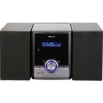 Denver MC-5220 Silver Stereoset CD, AUX, FM Incl. afstandsbediening, Wandmontage Zilver
