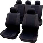 Petex 26174804 Sydney Autostoelhoes 11-delig Polyester Zwart Bestuurder, Passagier, Achterbank