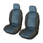 Unitec 84956 Twin Autostoelhoes 6-delig Polyester Zwart Bestuurder, Passagier