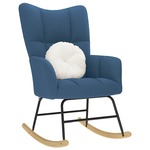 vidaXL Fauteuil stof blauw