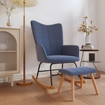 Fauteuil Hailey donkerblauw chenille