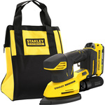 Stanley FATMAX V20 18V Excentrische schuurmachine Oplader (2A) en accu (2.0Ah) inbegrepen, softbag en schuurpapier