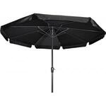 Stokparasol Gemini 300 cm met volan grijs