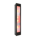 Sunshower Combi Mat Zwart UV en Infrarood Opbouwapparaat 29x144x22.8 cm Aluminium Mat Zwart Sunshower
