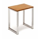 Douchekruk Chroom Bamboo Rustica