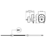 M90 Stuurkabel Mach 10ft 3.05m 3.66m Ultraflex