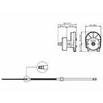 M66 Stuurkabel 2.14 M 2.44 M Ultraflex