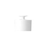 2x stuks suikerpot/suikerstrooier RVS wit metaal met strooi tuit 260 ml - Suikerstrooiers