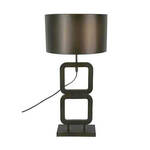 Tafellamp | Riet | Naturel | 30x30x (h)55 Cm