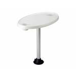 vidaXL Tafelset met messing bedekt MDF 2-delig