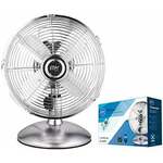 Enzo EDM Tafelventilator 40cm draaiend 60W chroom - 8652550