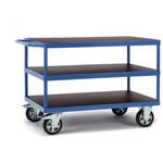 Fetra Hauptartikel 2442 Tafelwagen Staal Poedercoating Laadvermogen (max.): 500 kg Stralend blauw (RAL 5007)