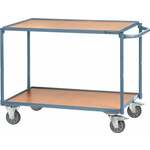 Promat Tafelwagen | 2 laadvlakken L850xB500mm | duifblauw, RAL 5014 drgverm.300 kg | schuifbeugel horizontaal - 9000444119 9000444119