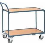 Promat Tafelwagen | 3 laadvlakken L850xB500mm | duifblauw, RAL 5014 drgverm.300 kg | schuifbeugel verticaal - 9000444125 9000444125