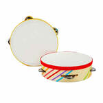 Musical Percussion Tambourine Double Orff Hub Tambourine Comfortabel leerspeelgoed Geschikt voor kinderen Volwassenen