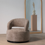 The Living Store Fauteuil - Zitmeubel - 77 x 71 x 80 cm - Taupe