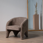 Bronx71 Velvet Fauteuil Billy Taupe.