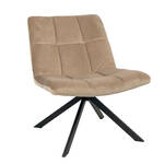 Rodeo fauteuil BePureHome velvet taupe