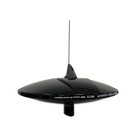 Hoge kwaliteit 6dBi 3.5mm buigende stijl verplaatsbare FM & TV Antenne (zwart)