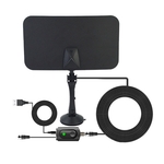 EEN-1001 5dBi/25dBi binnen HDTV-antenne met Sucker VHF170-230/UHF470-862MHz(Black)