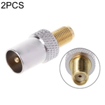 2 stks SMA female naar TV IEC mannelijke RF-connector