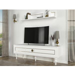 Tenzo tv-meubel Dot - groen/eiken - 60x162x43 cm - Leen Bakker