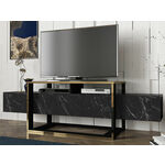 Yels Blake TV-meubel 150 cm Zwart Metaal