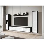 Tv-meubel set IKARON 6 deuren matera/hoogglans wit