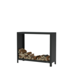FORNO Houtopslag Zwart (1200 x 400 x 1000)