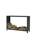 FORNO Houtopslag Zwart (1500 x 400 x 1000)