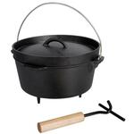 Esschert Design Terraskachel met pizzaoven roestkleurig