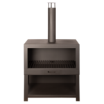 Esschert Design: Terraskachel + Houtopslag L - Zwart