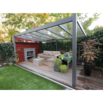Tijdelijk 15% korting | Verasol Profiline veranda 600x350 cm polycarbonaatdak Aluminium Verasol