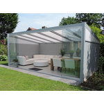 Tijdelijk 15% korting | Verasol Profiline veranda 700x300 cm polycarbonaatdak Aluminium Verasol