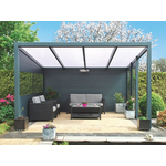 Tijdelijk 15% korting | Verasol Profiline veranda 500x350 cm polycarbonaatdak Aluminium Verasol