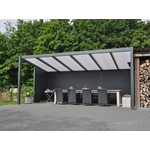 Tijdelijk 15% korting | Verasol Profiline veranda 400x350 cm polycarbonaatdak Aluminium Verasol
