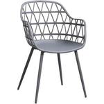 vidaXL Terrasstoel bamboe en canvas rood