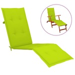 vidaXL Terrasstoel bamboe en canvas rood