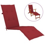 vidaXL Terrasstoel bamboe en canvas