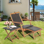 Clayre & Eef Tuinstoel 76x41x71 cm Bruin Ijzer Terrasstoel Bruin Terrasstoel