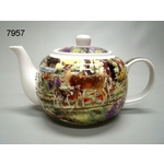 Theepot bosdieren print