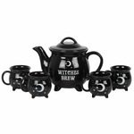 Theepot en Kopjes &apos;Witches Brew&apos; - set