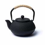 Tetsubin Gietijzeren Theepot Zwart, 0,6 Liter, Traditioneel Chinees Design