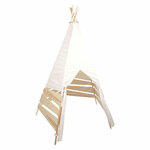 Luxe handgemaakte hert tipi tent speeltent 110 x 110 x 160 cm inclusief 3 kussens en grondkleed