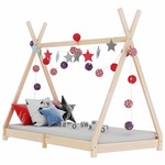 Luxe handgemaakte hert tipi tent speeltent 110 x 110 x 160 cm inclusief 3 kussens en grondkleed