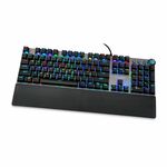 Toetsenbord Ibox AURORA K-4 Zwart Zwart/Zilverkleurig QWERTY